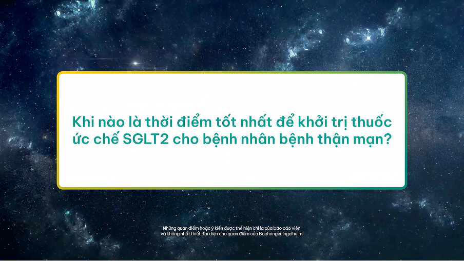 Khi nào nên khởi trị cho bệnh nhân bệnh thận mạn với SGLT2i