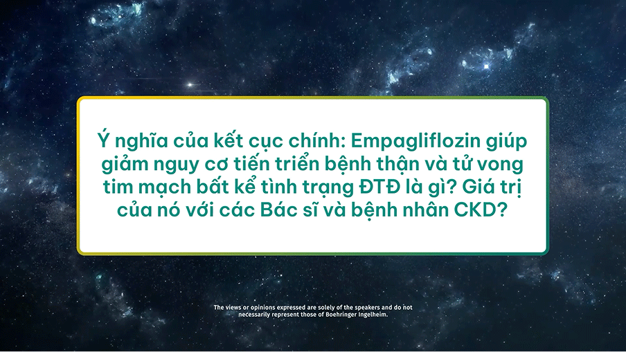 Kết cục chính của nghiên cứu EMPA-KIDNEY có ý nghĩa gì đối với các bác sĩ