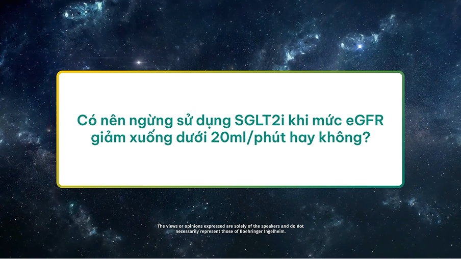 SGLT2i có bị ngừng nếu eGFR giảm xuống dưới 20 không?